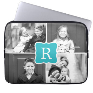 Monogram Collage Anpassningsbar Laptop sleeve Turc