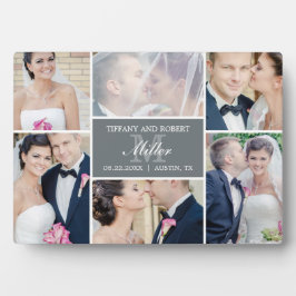 Monogram Collage Editable Färg Anpassningsbar Phot