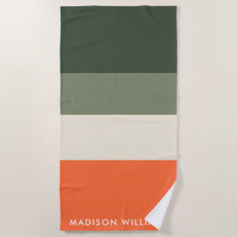 Monogram Colorblock Vågrät Rand Snyggt