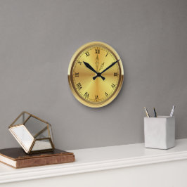Monogram Contemporary Guld Rund Klocka