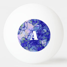 Monogram Coola Blue Abstrakt Art Pingisboll