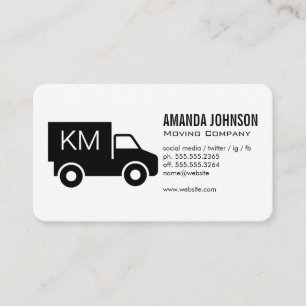 Monogram/Corporate Lastbil Visitkort