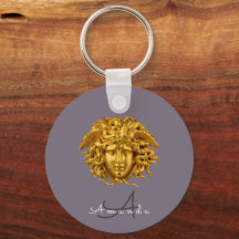 Monogram Couture Guld Medusa Mask Dusky Purple