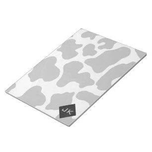 Monogram Cow Black and White Anteckningsblock