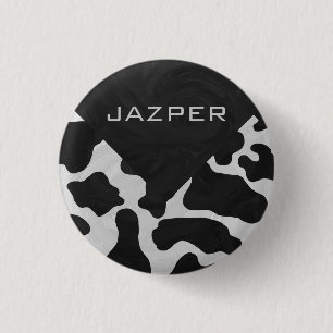 Monogram Cow Black and White Knapp