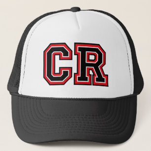 Monogram"CR" initialer Truckerkeps