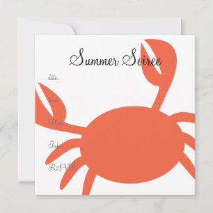 Monogram Crab Inbjudningar