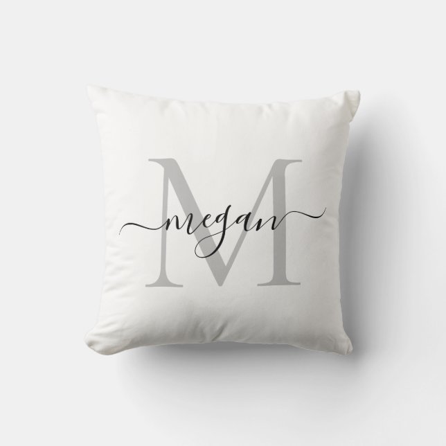 Monogram Cushion - Add your Name Kudde (Framsida)