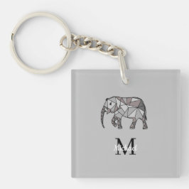 Monogram cute Graphics Elephant Personlig Black