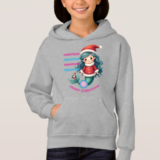 Monogram Cute Little Sjöjungfru Firar jul T Shirt