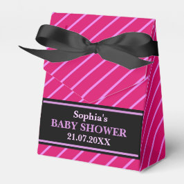 Monogram cute Stripe Baby Shower Presentaskar