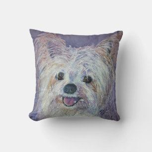 MONOGRAM CUTE WHITE YORKIE MIX KUDDE