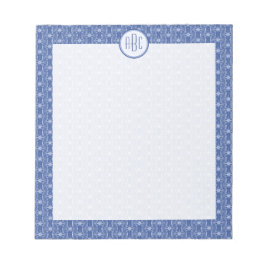 Monogram cykel hjul mönster anteckningsblock