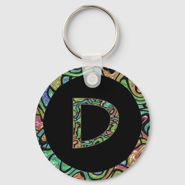 Monogram D Nyckelring (Framsida)