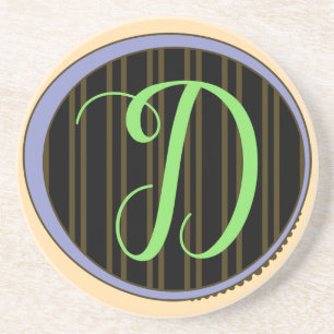 Monogram D Sandstone-Underlägg Underlägg