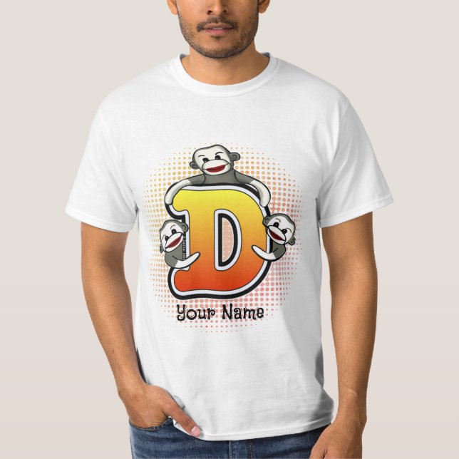 Monogram D Sock monkey T-Shirt (Framsida)