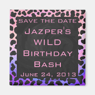 Monogram Dalmatian Black and Rosa Magnet