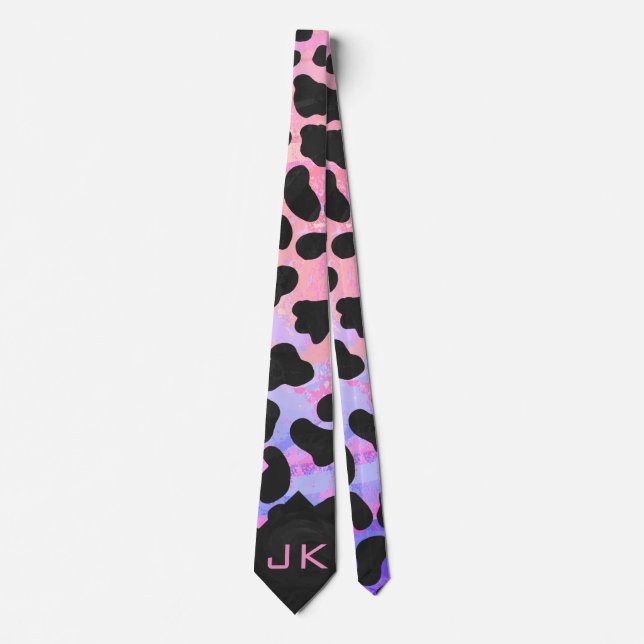Monogram Dalmatian Black and Rosa Slips (Framsida)