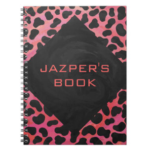 Monogram Dalmatian Black och Red Anteckningsbok