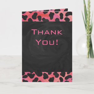 Monogram Dalmatian Black och Red Kort