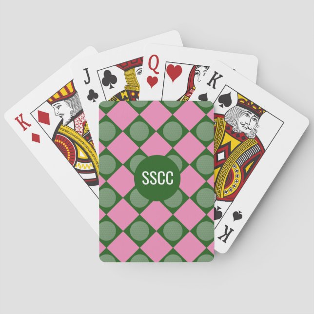 Monogram Dam Golfer-betalkort Casinokort (Baksidan)