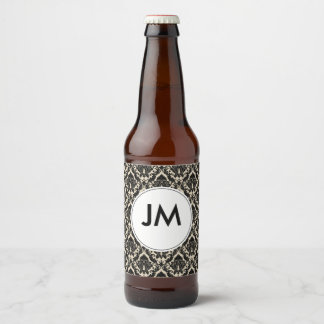 Monogram/Damm Ölflaska Etikett