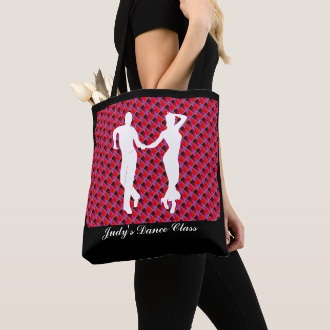 MONOGRAM DANCING COUPLE TOTE BAG TYGKASSE (Närbild)