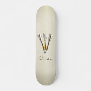 Monogram Darts Design Mini Skateboard Bräda 18,5 Cm