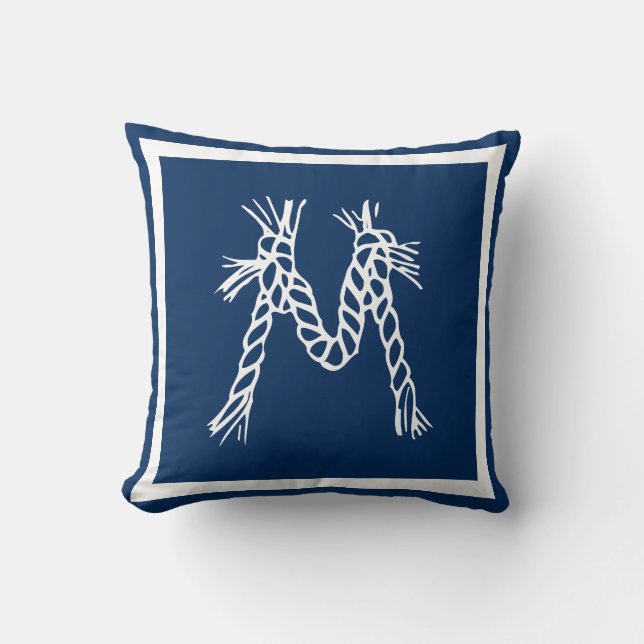 Monogram dekorativ kudde (Framsida)
