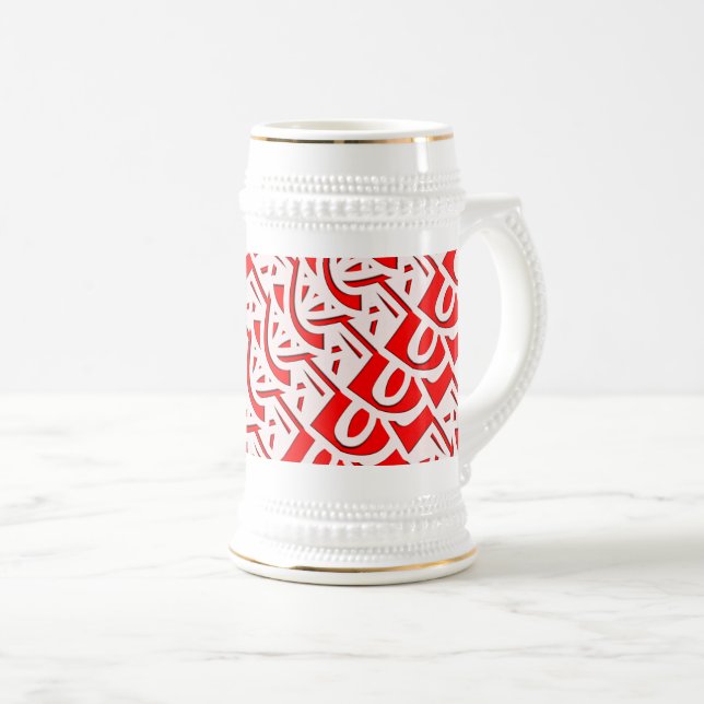 Monogram dekorativ mönster sejdel (Framsida höger)