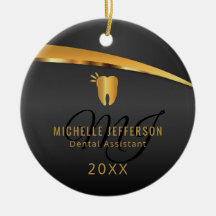 Monogram Dentist 🦷 Office - Black and Guld