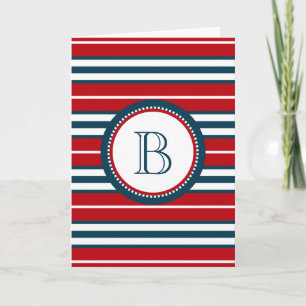Monogram design anteckningskort