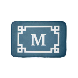 Monogram design badrumsmatta