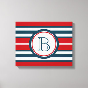Monogram design canvastryck