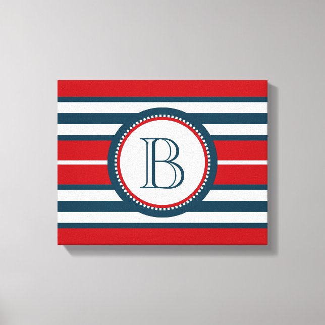 Monogram design canvastryck (Framsida)
