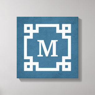 Monogram design canvastryck