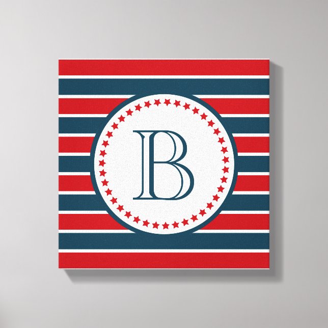 Monogram design canvastryck (Framsida)