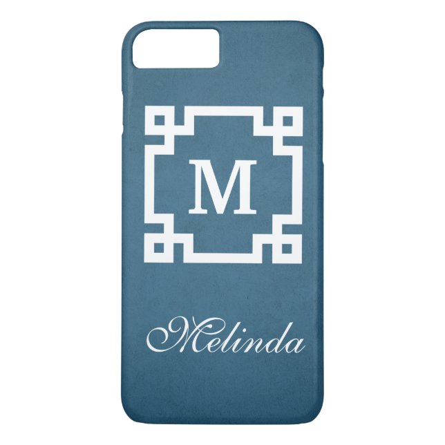 Monogram design Case-Mate iPhone skal (Baksida)