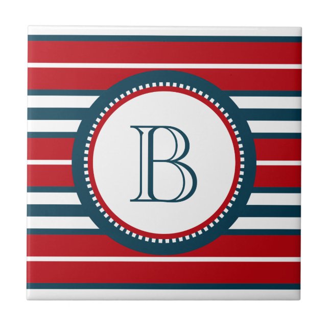 Monogram design kakelplatta (Framsidan)