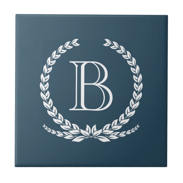 Monogram design kakelplatta (Framsidan)