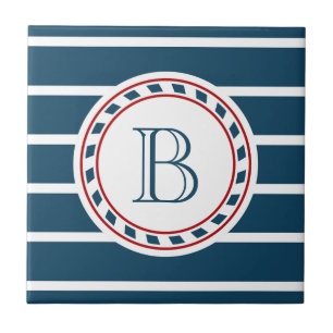 Monogram design kakelplatta