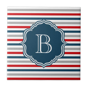 Monogram design kakelplatta