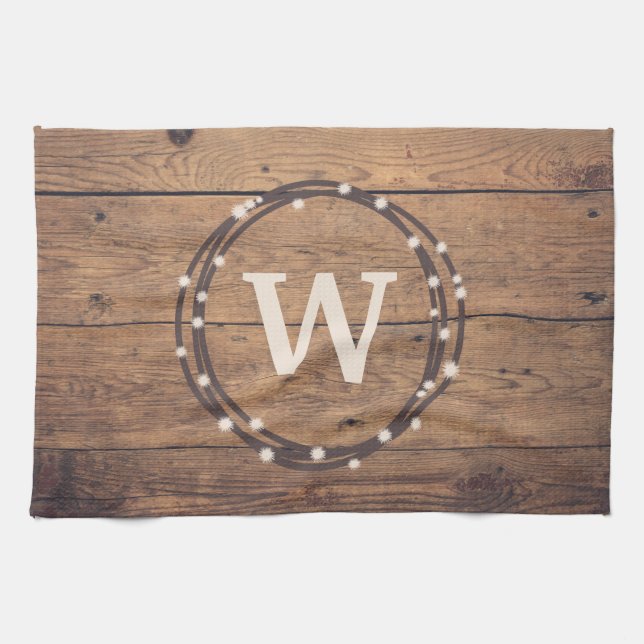 Monogram design kökshandduk (Horisontell)