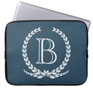 Monogram design laptop fodral