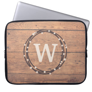 Monogram design laptop fodral