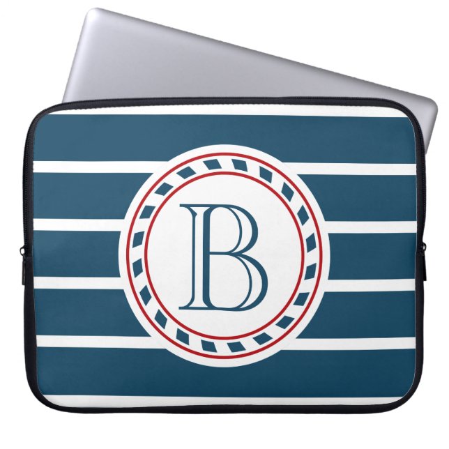 Monogram design laptop sleeve (Framsidan)