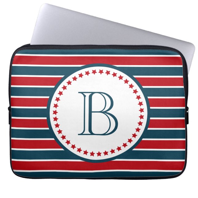 Monogram design laptop sleeve (Framsidan)