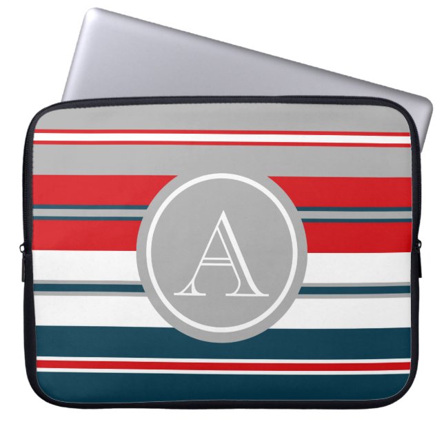Monogram design laptop sleeve (Framsidan)
