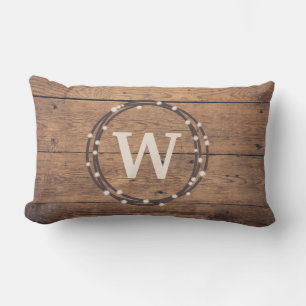 Monogram design lumbarkudde