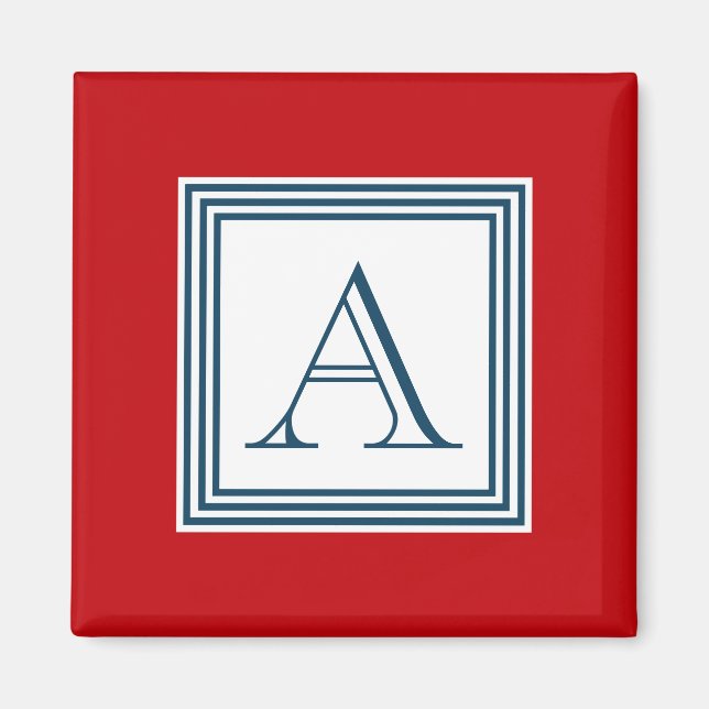 Monogram design magnet (Framsidan)